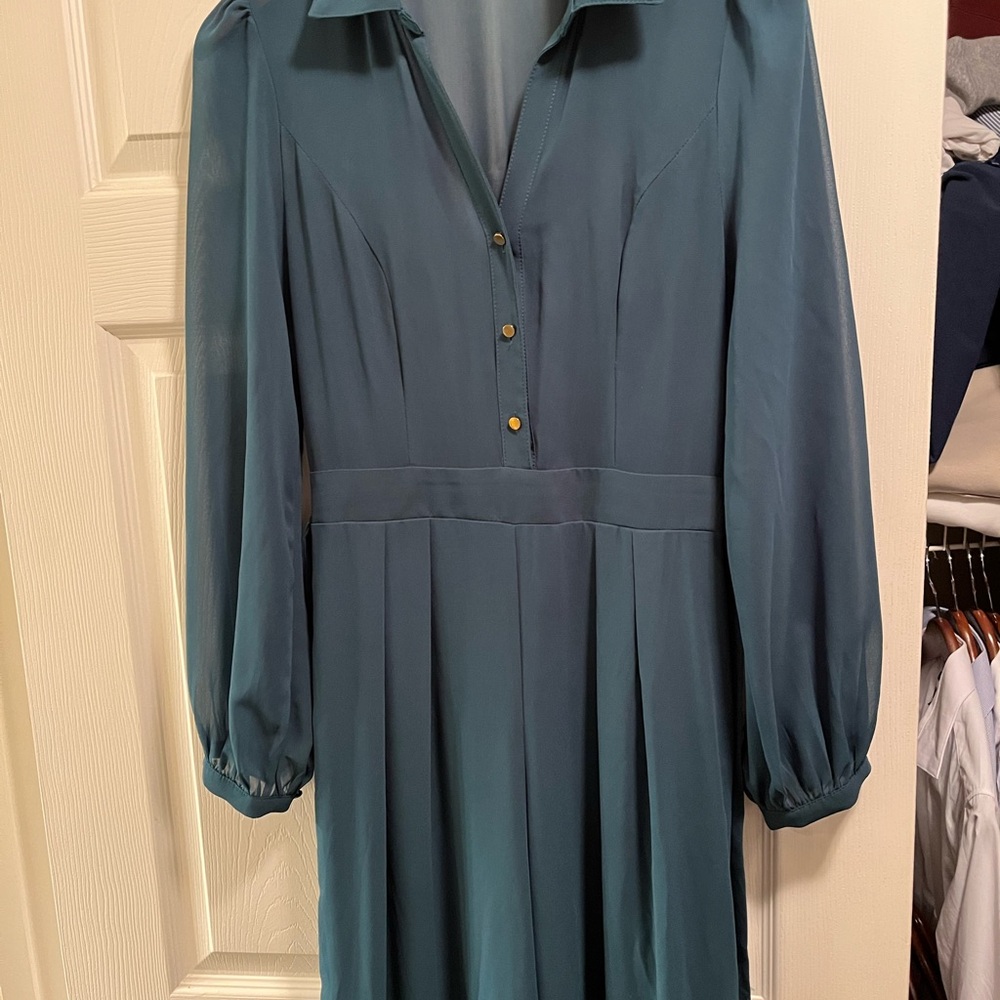 Elegant Teal Dress